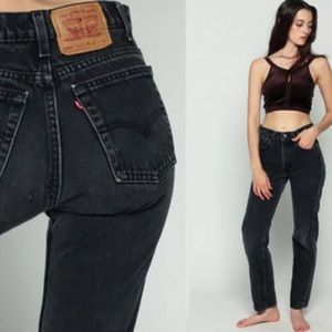 Levi's 505 Vintage Boyfriend Black Jeans